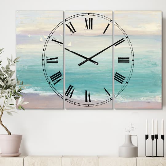 Designart 'From The Shore Traditional Multipanel Wall Clock